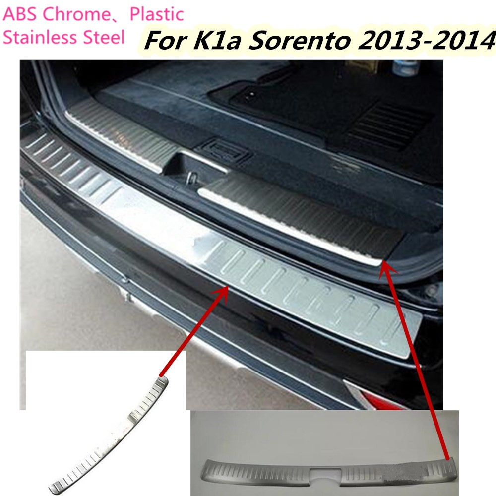 За Kia Sorento 2013 2014 Автомобил покритие од не ' Рѓосувачки Челик надвор/внатре Задниот Браник задната врата на возилото во Дресот на трим плоча светилка прагот