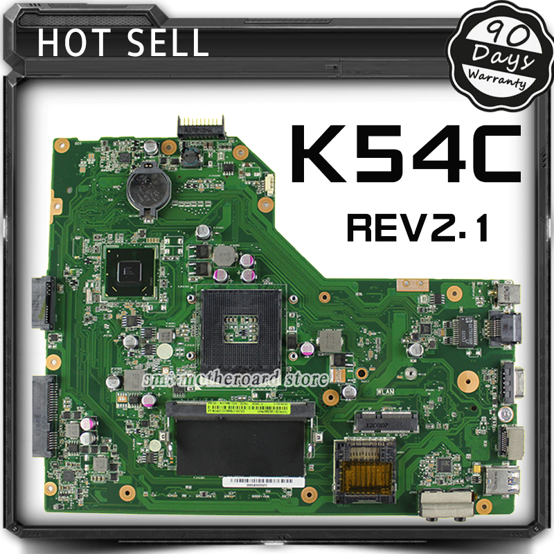 За ASUS матична Плоча A54C X54C K54C РЕВ:2.1 Плоча 4G HM65 PGA989 USB3.0 DDR3 VRAN 60-N9TMB1000 со ram меморија Тестирано