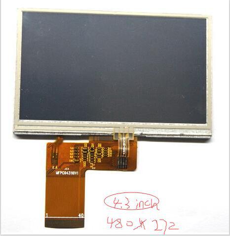 4.3 инчен 480*272 MP5 GPS TFT LCD екран внатре KD43G18-40NB-А1 KD43G18-40NB-А5 C430P T43P12