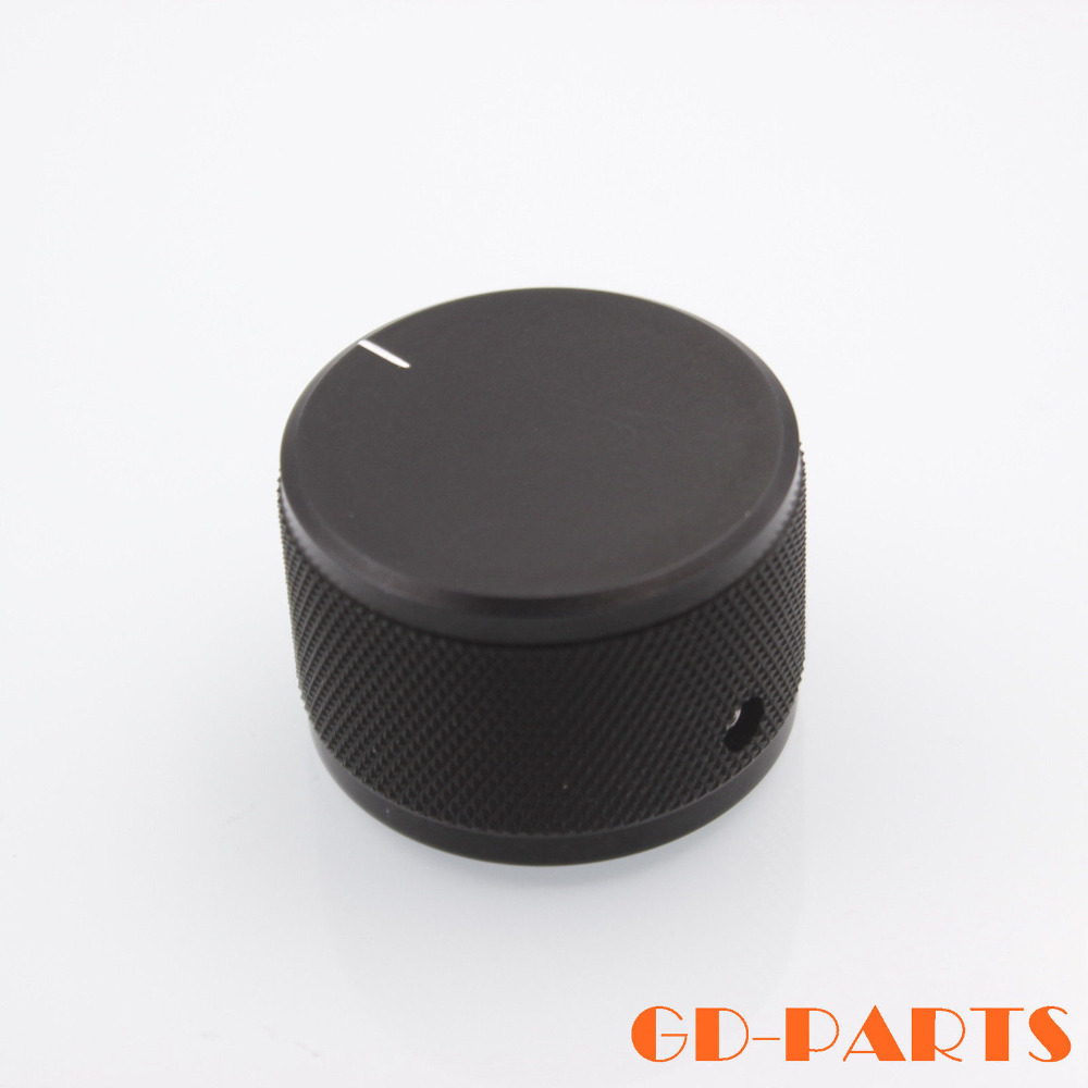 2 парчиња 38*25мм црна цврст алуминиум ротари knob за засилувач од плочата CD player DAC говорникот радио poteiometer