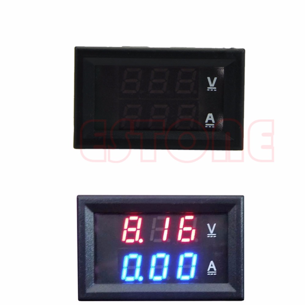 Volt Метар Двоен LED Дигитални Voltmeter Ammeter Amp Volt Метар + Тековната Шант DC 100V 50A