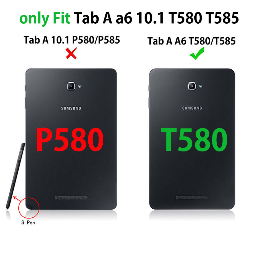 Тигар Сликарство СТП Случај За Samsung Galaxy Tab А6 10.1 Година T580 T585 T580N СМ-T580 Покрие Случаи Funda Таблета Флип Smart Школка