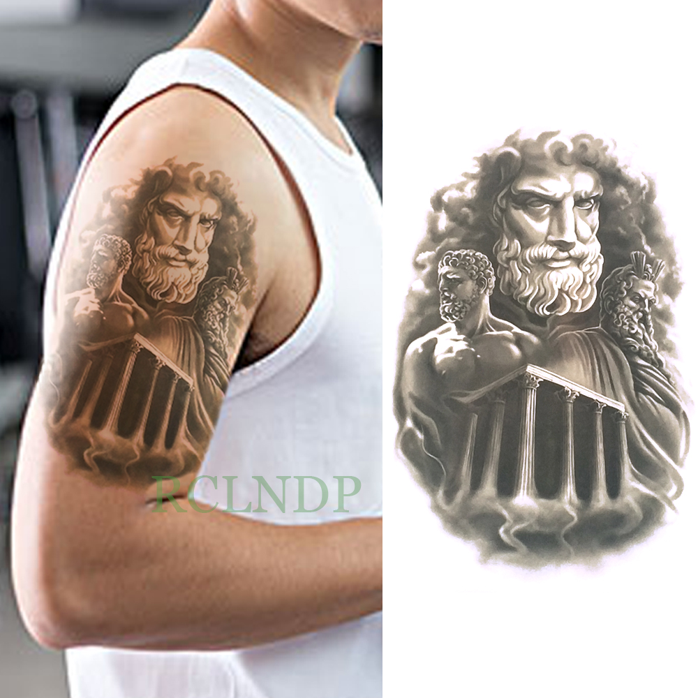 Водоотпорен Привремена Тетоважа Налепница Антички Рим легија империја царот tatto налепници флеш tatoo лажни тетоважи за мажи