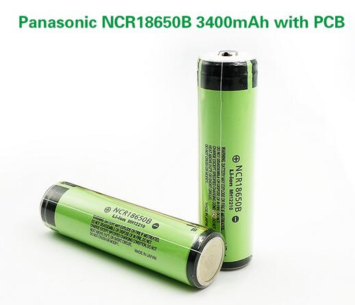 2 ПАРЧИЊА/МНОГУ Нови Заштитени Оригинални Panasonic 18650 NCR18650B 3.7 V 3400mAh Батерија Li-ion Батерија Батерии со