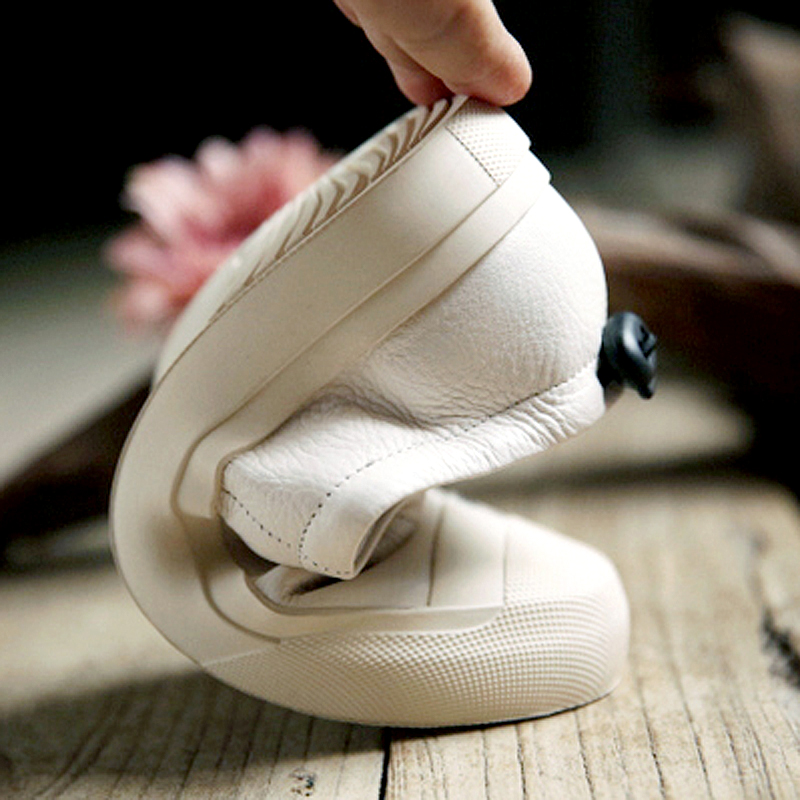 Tayunxing рачно изработени чевли вистинска кожа лизга-на жените станови секојдневен комодитет чевли 3156