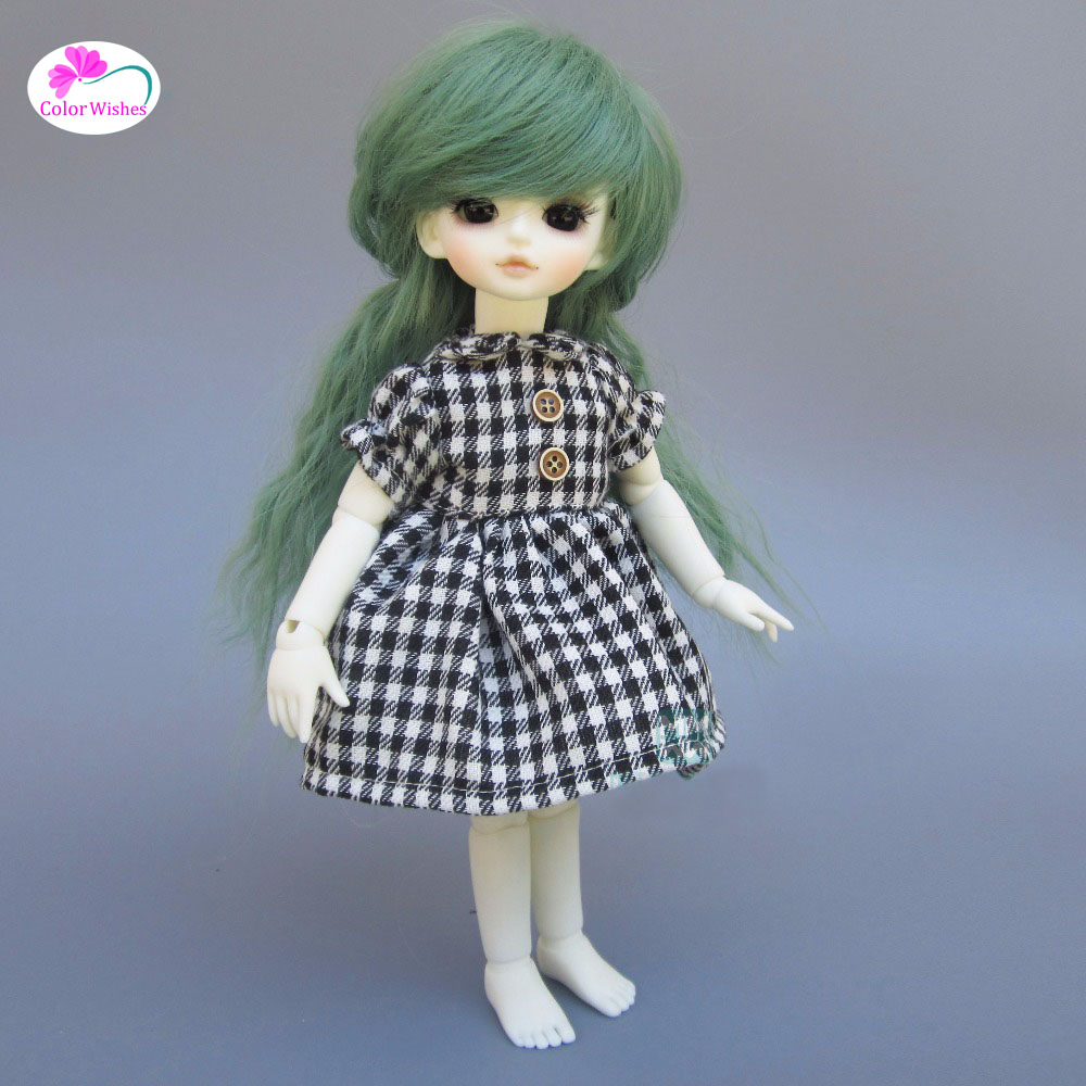 облека за кукли се вклопува 27cm-30cm 1/6 BJD кукли додатоци Небото сино памук фустан