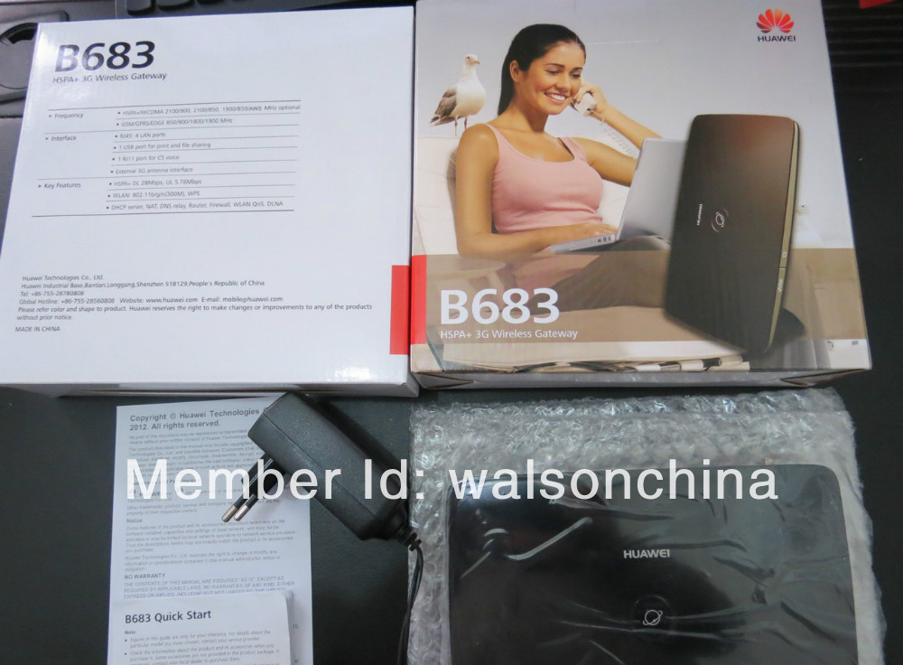 Huawei B683 Рутер Со Sim слот 4LAN Порта 28M 3.5 G рутер