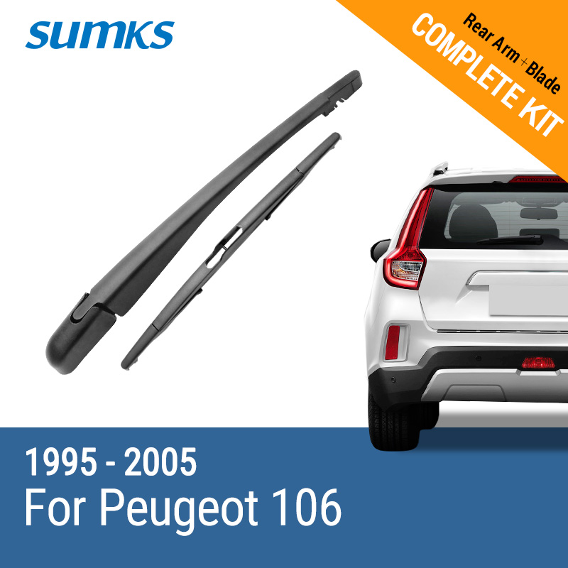 SUMKS Задните Wiper & Рака за Peugeot 106 1995 1996 1997 1998 1999 2000 2001 2002 2003 2004 2005