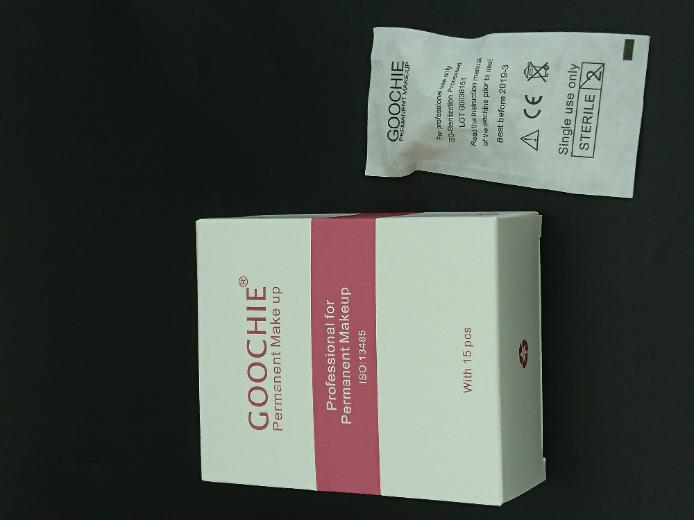 15-pack Goochie трајна шминка 5RL за Еднократна употреба Компактен eedle за Goochie GTL Ротари дигитална Машина A8