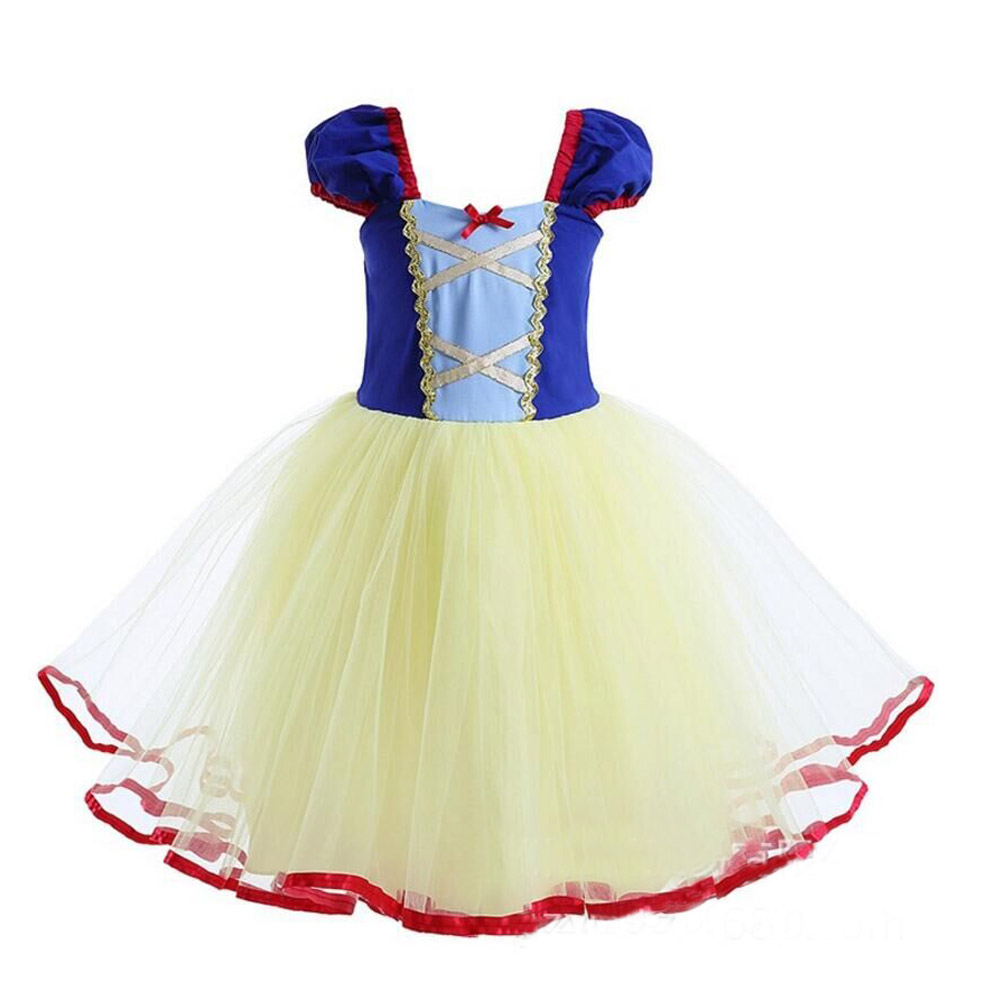 Девојки Принцеза се облекуваат Костими за Деца снежана Деца, бебе Облека летни фустани Краток Деца Партија Костим бал