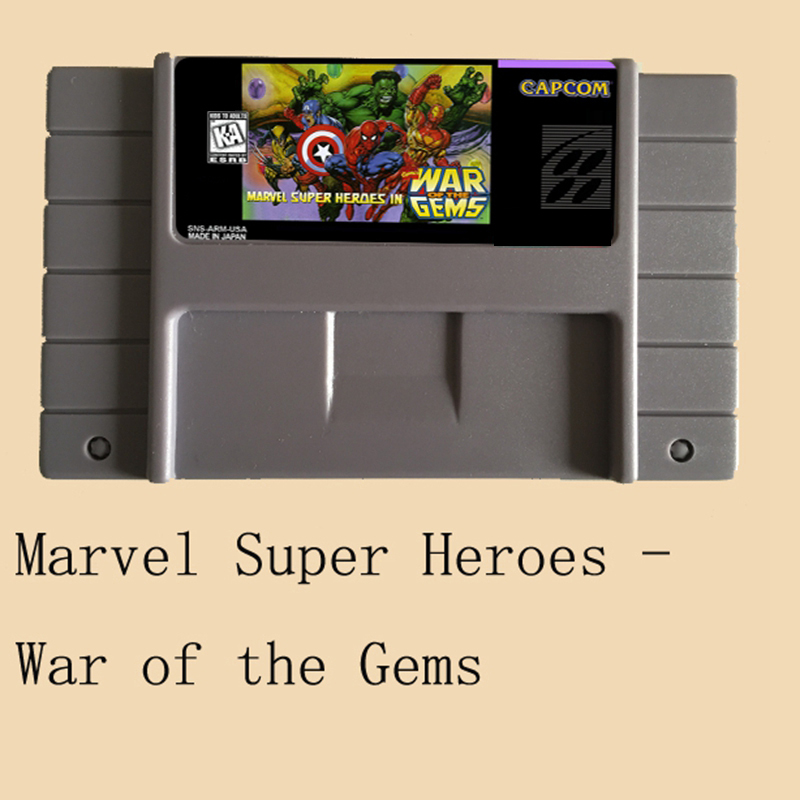 Марвел Супер Херои-Војна на Камења 16 малку Голема Сива Игра Картичка За NTSC Игра Плеер Пад на Превозот
