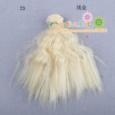 15cm Кукла перики/ DIY кукла кадрава коса/перики розова виолетово-сина боја на косата за 1/3 1/4 1/6 BJD SD кукла