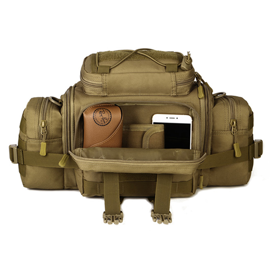 Заштитник Плус Мултифункционален Отворено Голем Капацитет Спортска Торба Crossbody Чанта Воена Црна Тактички Торба militari