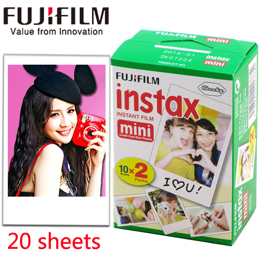 Fuji Fujifilm instax мини 9 филмови 20/10 листови бело/боја на Работ филм за instax Инстант Камера мини 8 9 7s 25 90