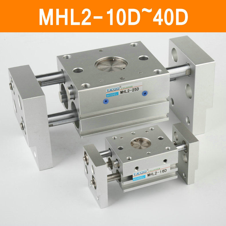 MHL2 10D 16D 20D 25D 32D 40D двонасочни Пневматски Gripper Широк Тип Воздух Gripper Паралелно Цилиндар Ал Стеги Понесе 10-40mm
