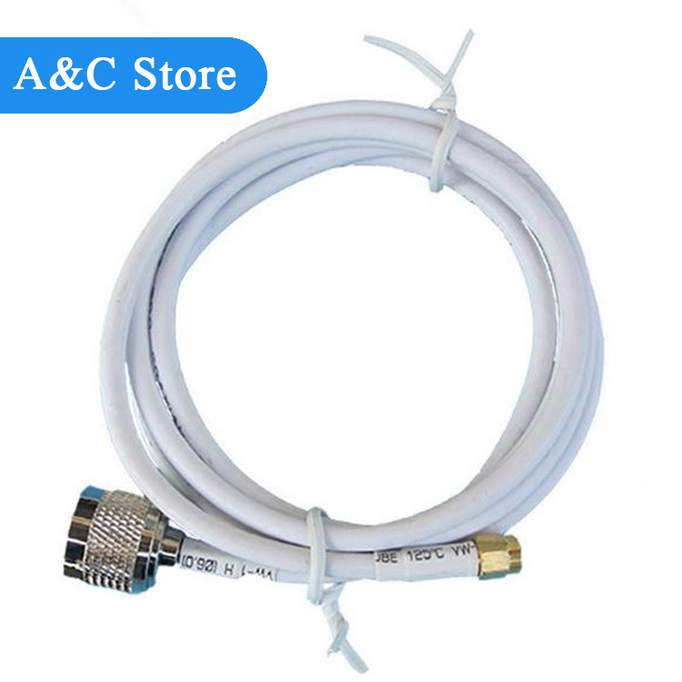 антенски кабел RP-SMA Машки до N-Машки конектор со 3m кабел висока добивка кабел должина може да се прилагоди
