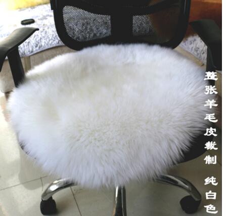 Чиста волна компјутер стол перница крзно една целина кожа сечење на вртливата стол кадифен поместена круг солидна боја