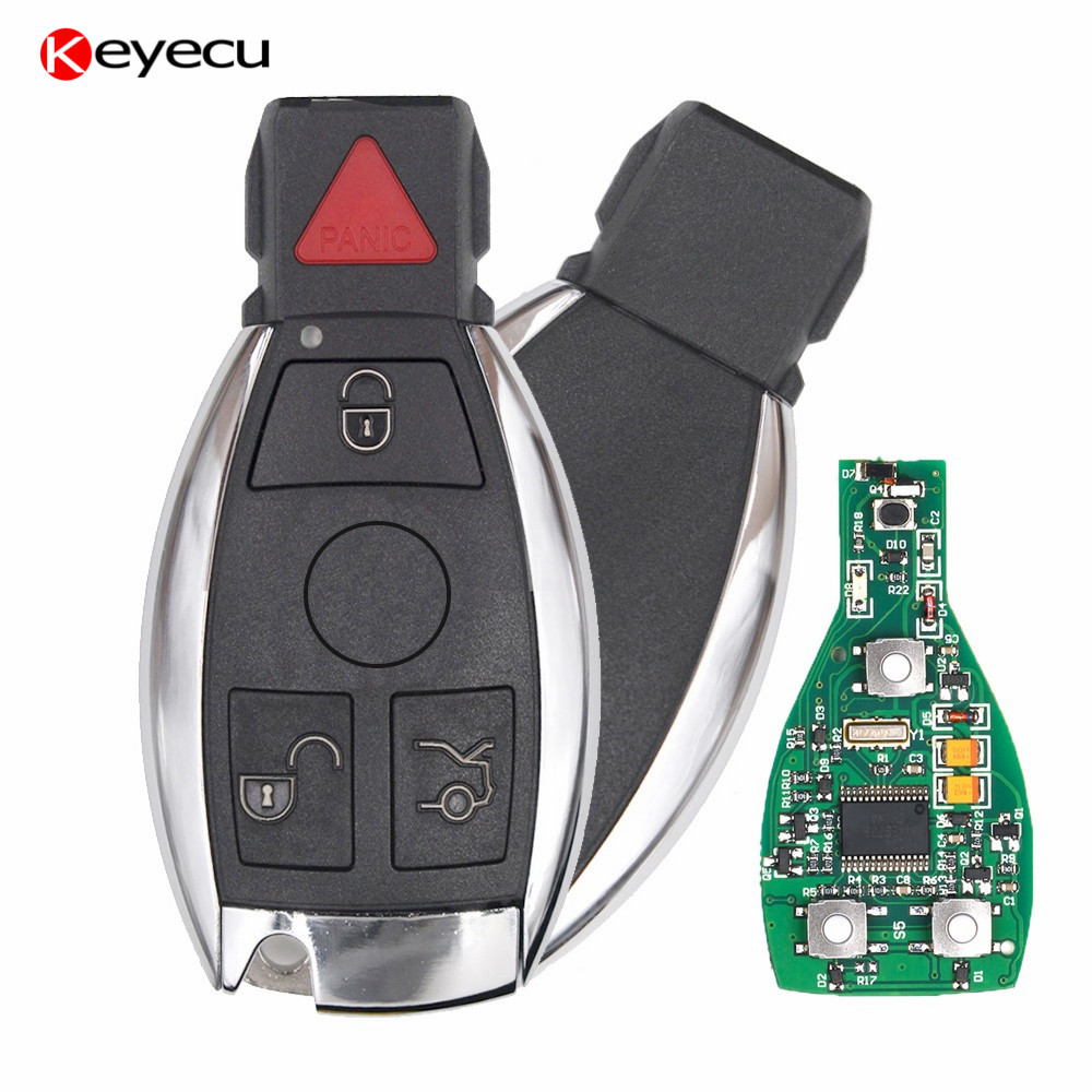 Keyecu 4 Копчиња 315MHz 433MHz Smart Далечинскиот Клуч за Мерцедес Бенц Поддршка NEC И BGA 2000+ Година Авто Автомобил