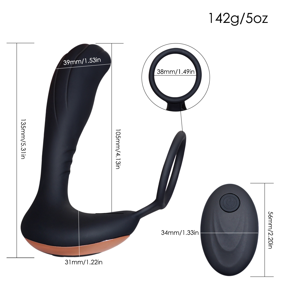 Нов Далечински Контрола на Простата Massager USB Полнење Strapon за Мажи Анален Вибратор Секс Играчки за Мажи Анален