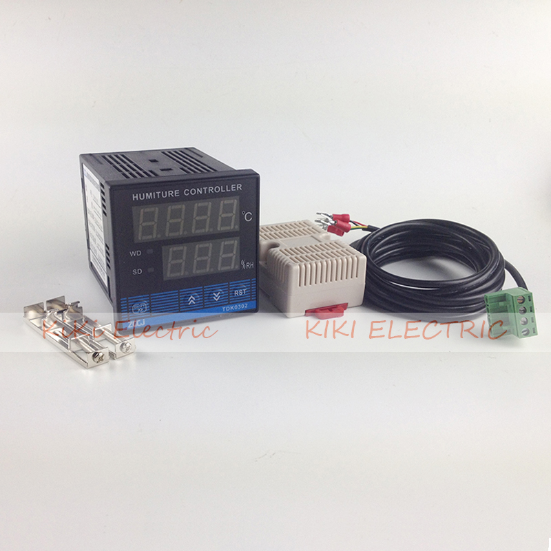 Зелена Куќа /Леб ферментација кутија Употреба Температура и Влажност Контролер TDK0302 работа со грејач и вентилаторот за ладење или овлажнител