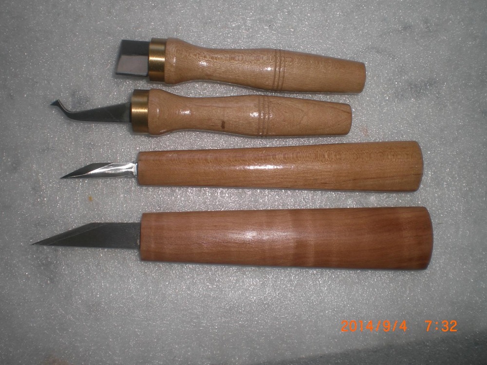 4 Парчиња Квалитет Дрво Работни алатки Виолина luthier алатки за сечење нож пломба алатка