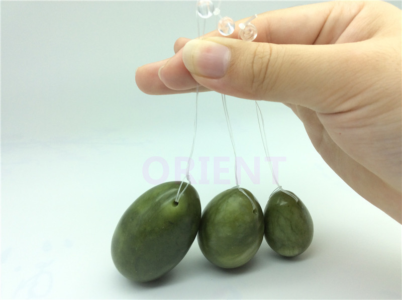 HIMABM природни jade јајце за Кегел Вежби 3pcs во 1 сет карличните мускули вагинален вежба yoni јајце бен wa топка