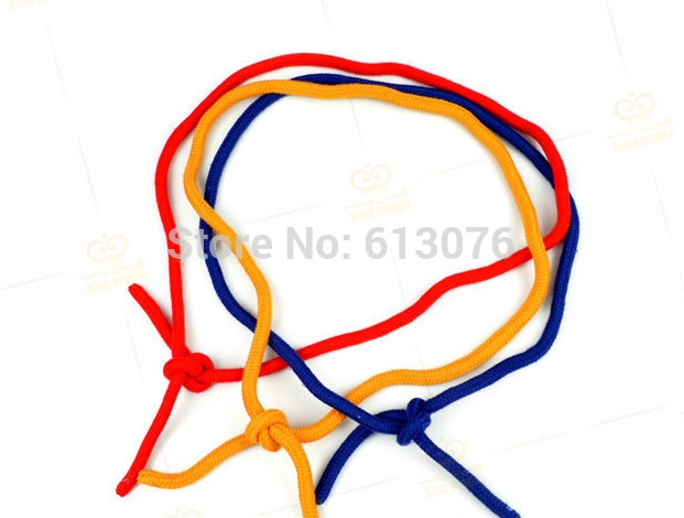 Три Жици,три боја поврзување јажиња - магичен Трик, јаже магија, крупен,илузии,Додатоци,mentalism