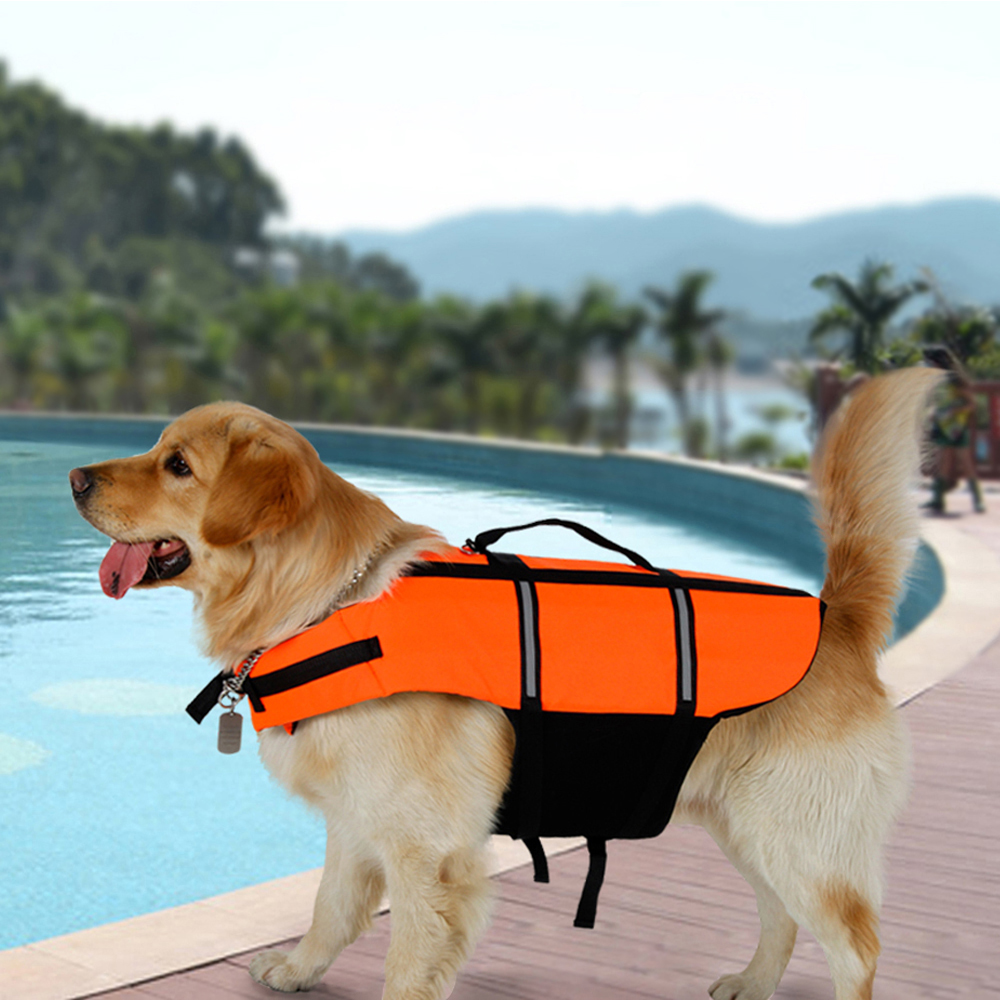 Домашно милениче Рефлексивни Живот Јакна Куче, Мачка Вест За Пливаат Обука За Безбедност Големи Средни Куче Живот Облека