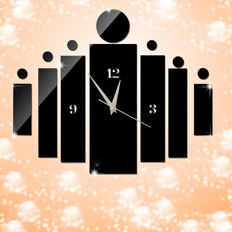 Часовникот DIY Ѕиден Часовник Saat Reloj Duvar Saati Дигитални Ѕидни Часовници Horloge Murale Reloj де споредено Klok акрилик кујна Дома декор