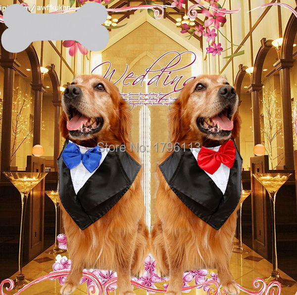 До 2015 нова голема куче мода neckties големи кучиња Свадба tuxedobibs завој додатоци за миленичиња bowknot врски материјали миленици bowties 1pcs
