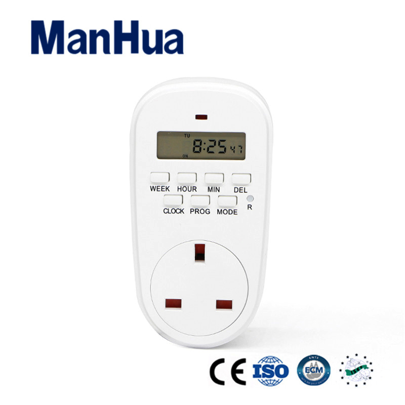 Manua Топла Производи за Британските 240v Програмабилни Електрични Дигитални Програмабилни Штекер Тајмер Switch TG44EL