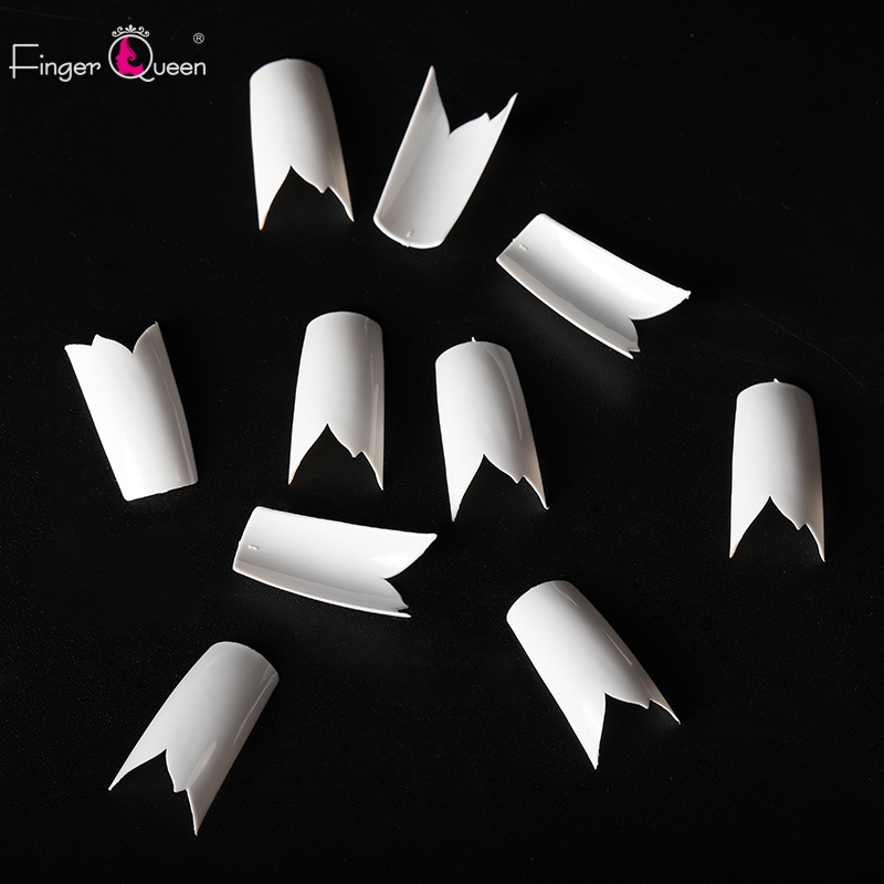 FingerQueen 100PCS +Кутија Балерина Половина Помине Совети Природни/Јасни Ковчег Лажни Ноктите ABS Вештачки DIY Лажни