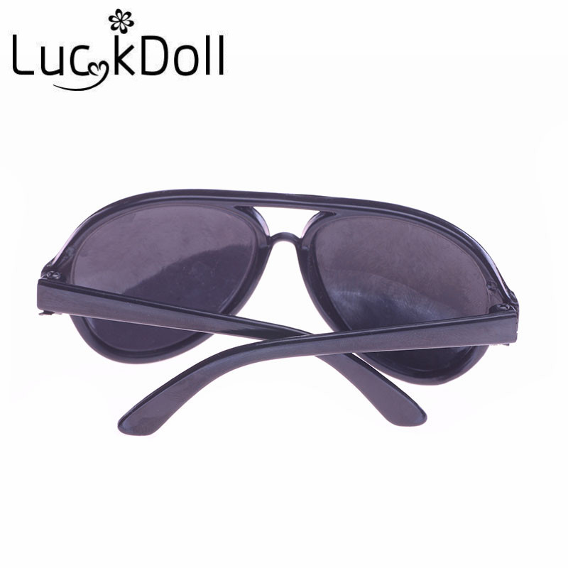 Luckdoll Солидна Боја Елипсовиден Облик на очила за сонце за 43 см Бебе Родено Кукла или 18 инчен Американска Девојка