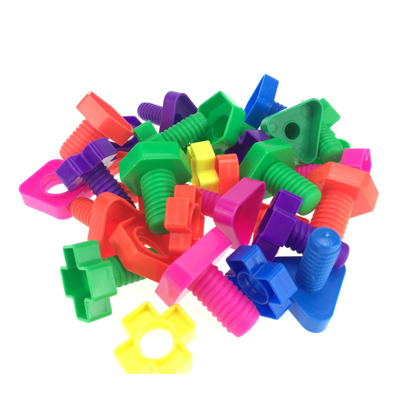 5 set/МНОГУ Завртка градежни блокови пластични вметнување блокови орев форма на играчки за деца Едукативни Играчки montessori