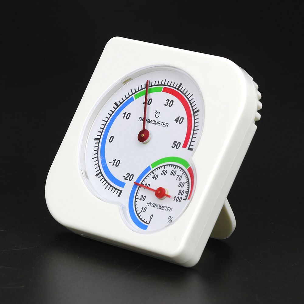 Мини О7 Gourd во Облик на Часовник во облик на Затворено на Отворено Hygrometer Влажност Термометар Температура Метар