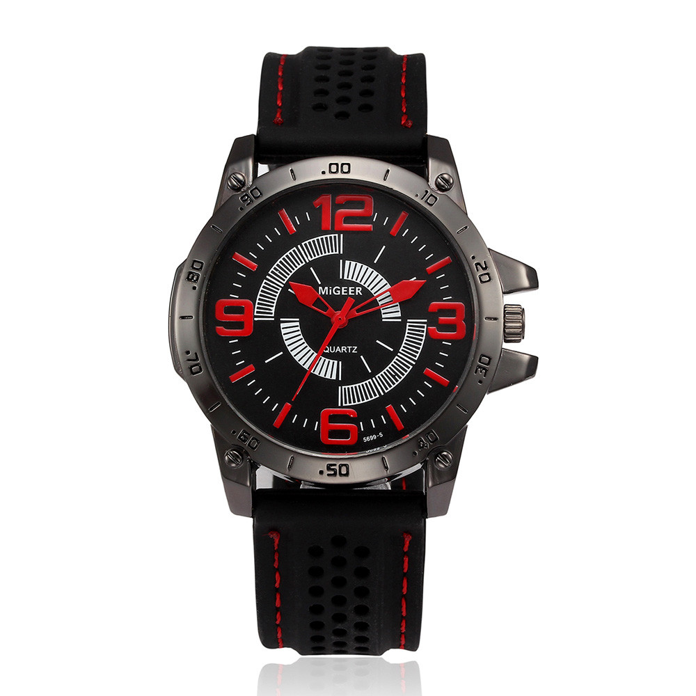 Aimecor рачни часовници Кварц часовници мажите тока uomo силикони рака спорт кул часа мажите се види chronometer Y7127