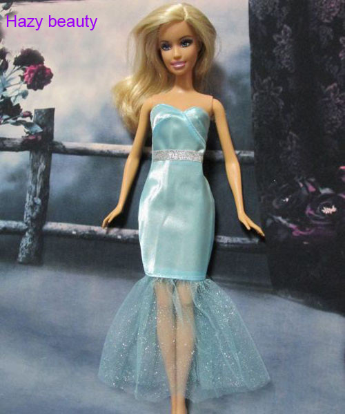 Маглива убавина Кукла Додатоци со различни стилови Одговараат на Свадбена Вечер Фустан Облека За Барби 1:6 Кукла BBI006003