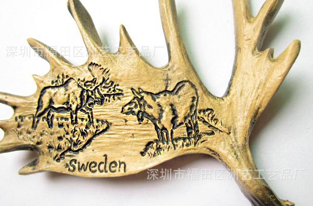 Северна Шведска Elk Еленски Патување фрижидер налепници