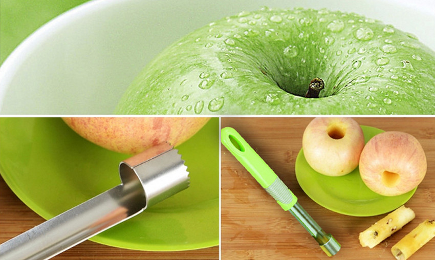 Домашна Кујна Алатка Нерѓосувачки Челик Core Семе Смена Овошје Apple Corer Круша Пресврт