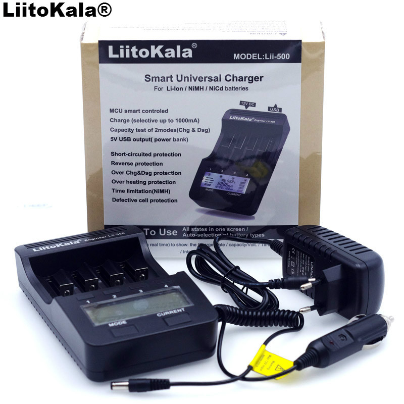 Нови Liitokala lii500 Smart Универзална LCD LI-ion NiMh АА ААА 10440 14500 16340 17335 17500 18490 17670 18650 Батерија