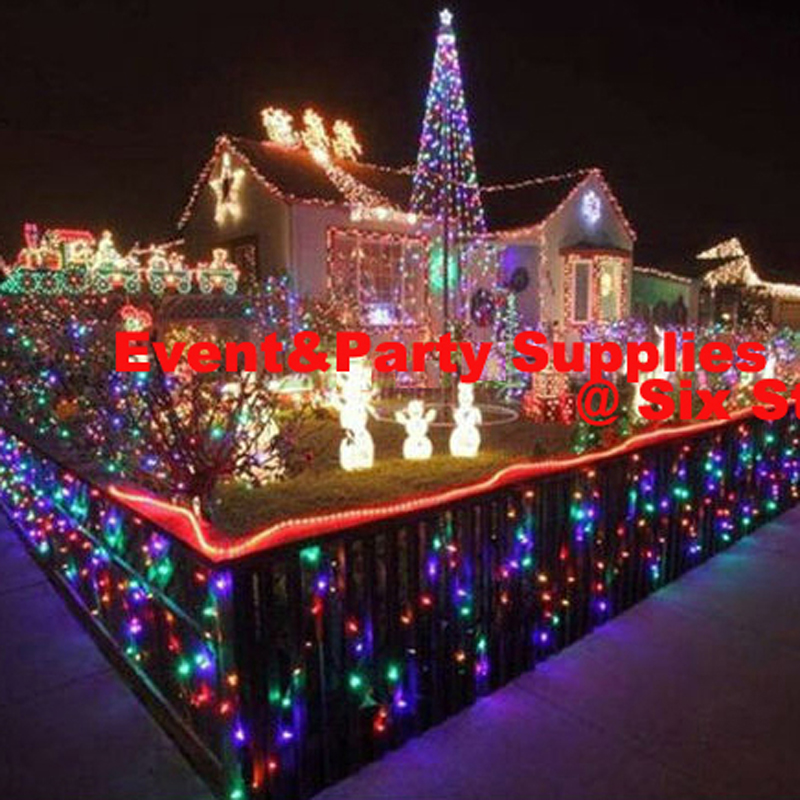 Бесплатен превозот 10m 100 LED string светлина 100 led диоди свадба забавите божиќ божиќ дрво декорација светла Со 8