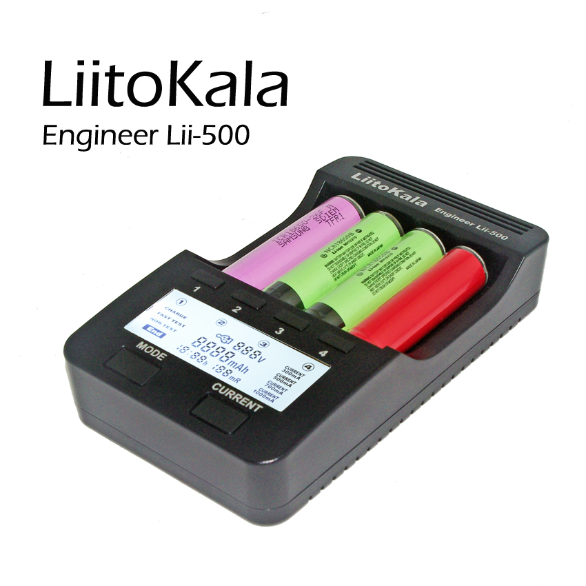 Liitokala lii500 LCD Полнач за 3.7 V 18650 26650 18500 Цилиндрични Литиум Батерии,1.2 V АА ААА NiMH Батерија Полнач