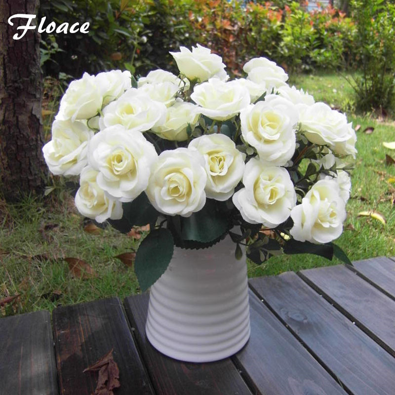 Floace се зголеми вештачко цвеќе свила цвет невестата зглоб должина цвет чевли цвет во косата додаток шапка без вазна