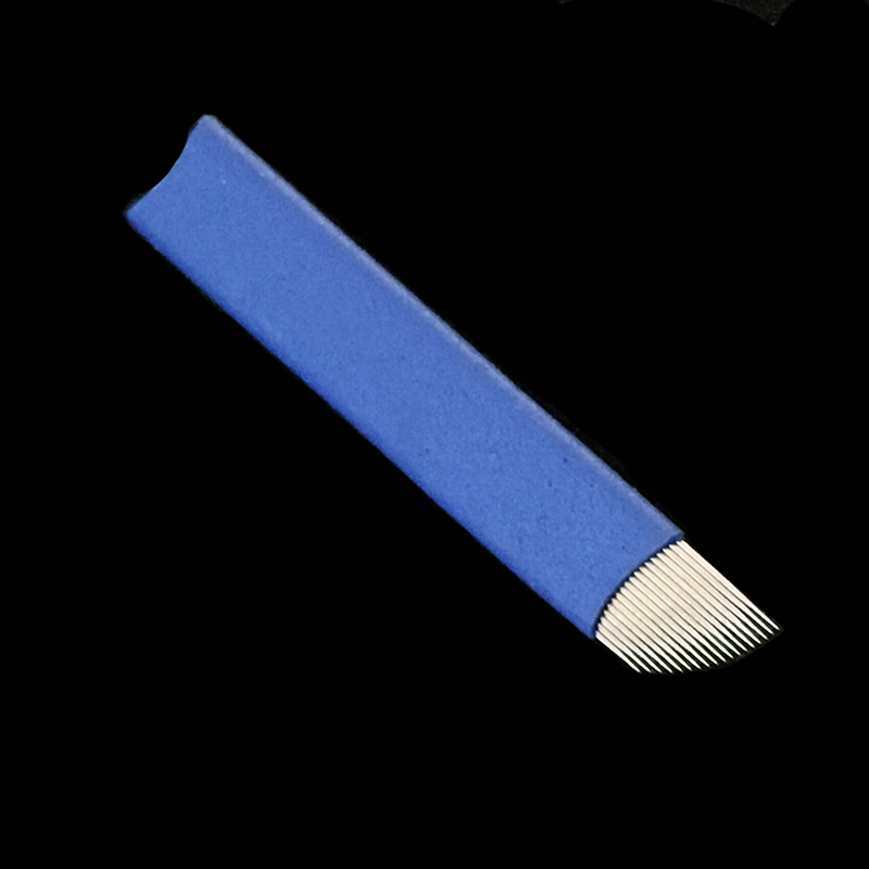 250 КОМПЈУТЕРИ 18 Pin 0.20 mmTattoo Игли Трајна Шминка Веѓа Везови Ножот За 3D Microblading Прирачник Тетоважа Пен