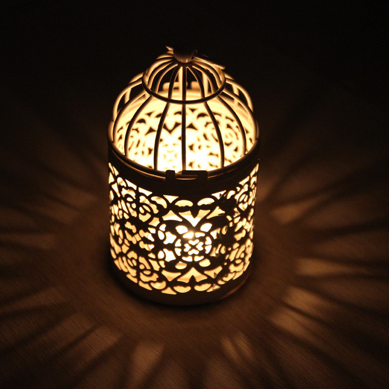 Европската Мароко Канделабра Декоративни Железо Светилник Висат на Дрво или на Ѕид дома Декорација Подароци, Ракотворби
