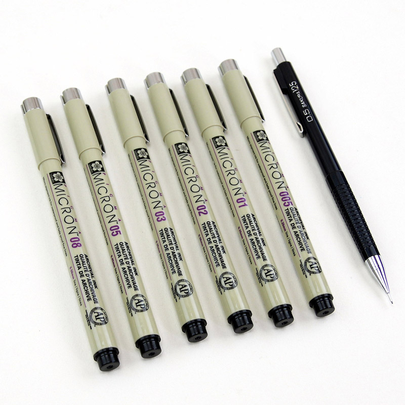 Сакура Pigma Micron Игла Скица Дизајн Манга Цртање Pen Set Манга Алатки За Цртање