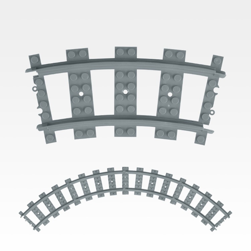 Градот Воз Флексибилни Песна Железнички Изградба на Блокови, Тули Streight Директно Криви Furcal Железнички Траки Играчки