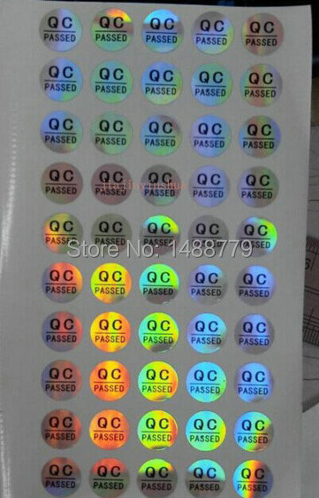 5000 КОМПЈУТЕРИ/многу големина 10 mm holographic КК ПОМИНА етикети, налепници за ласерски, holographic налепници, водоотпорен,