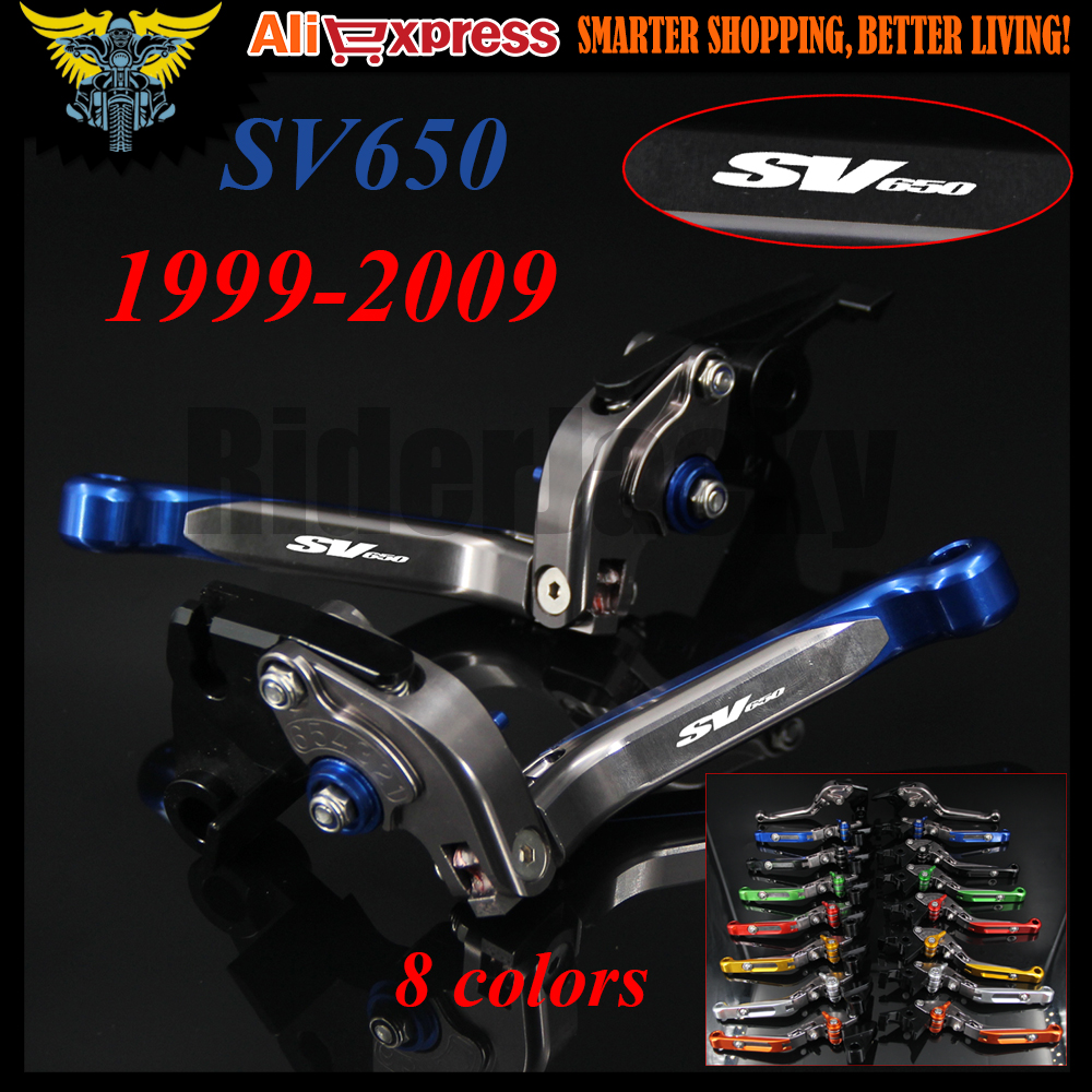 Blue&Титаниум Прилагодливи Мотоцикл Кочница Спојки Држела За Suzuki SV650 1999 2000 2001 2002 2003 2004 2005 2006 2007