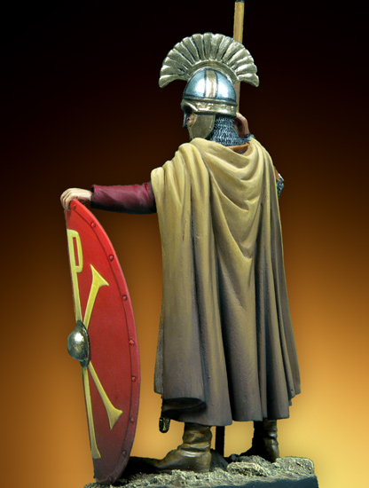 Собранието Unpainted Скала 1/32 54mm Византискиот Пешадија војник античките 54mm Историска фигура на втората светска